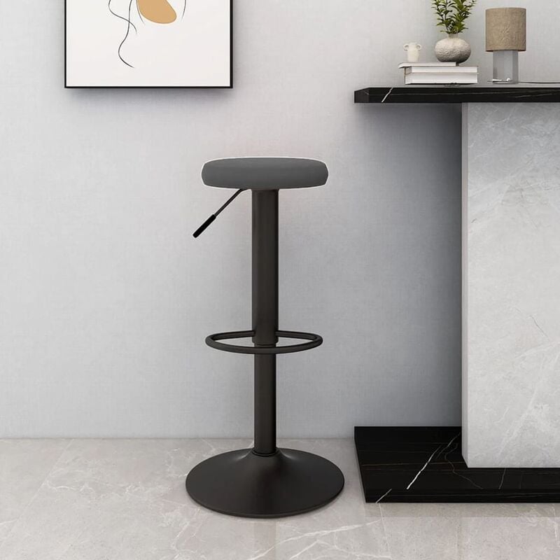 

Taburete de cocina de terciopelo gris oscuro