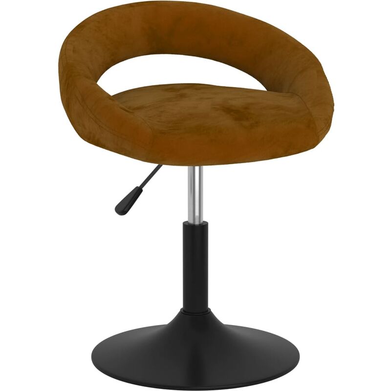 

Taburete de cocina de terciopelo marrón