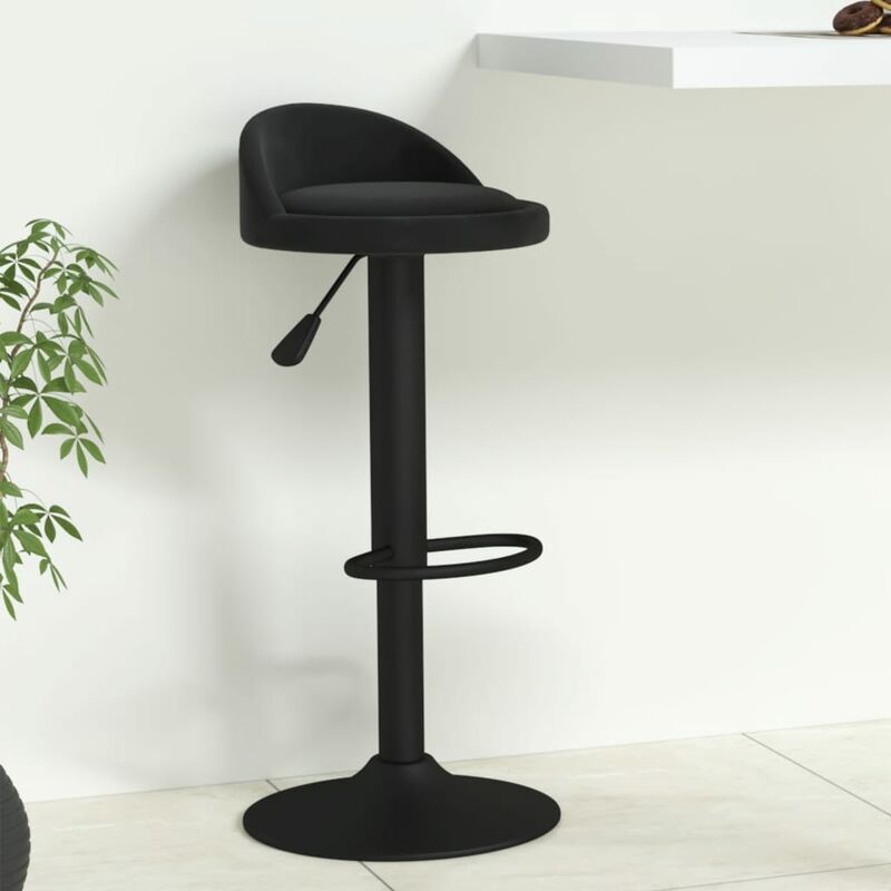 

Taburete de cocina de terciopelo negro