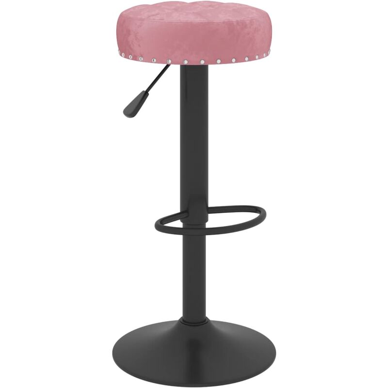 

BHD - Taburete de cocina de terciopelo rosa