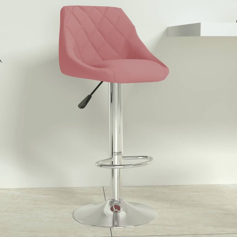 

BHD - Taburete de cocina de terciopelo rosa