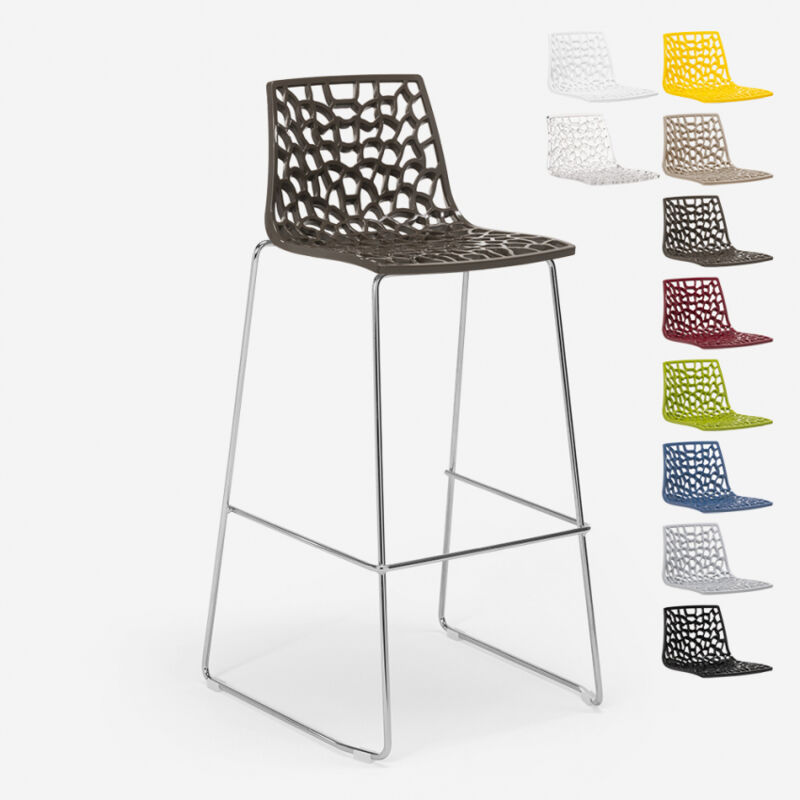 

Taburete de Cocina Grand Soleil 74cm Design Spider Slitta | Marrón