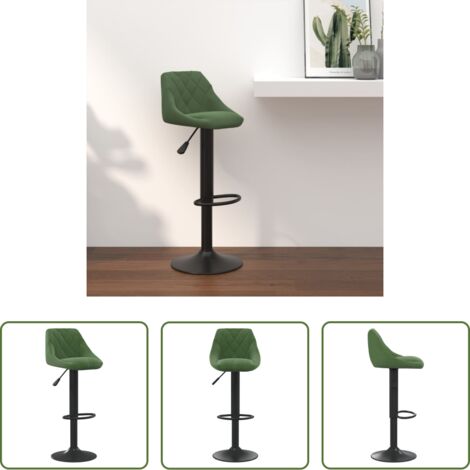 Taburete de cocina -  Taburete de cocina de terciopelo verde oscuro