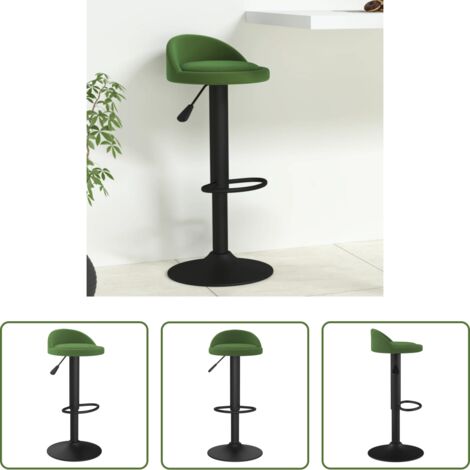Taburete de cocina -  Taburete de cocina de terciopelo verde oscuro