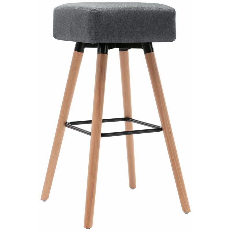 

Taburete de cocina tela gris claro