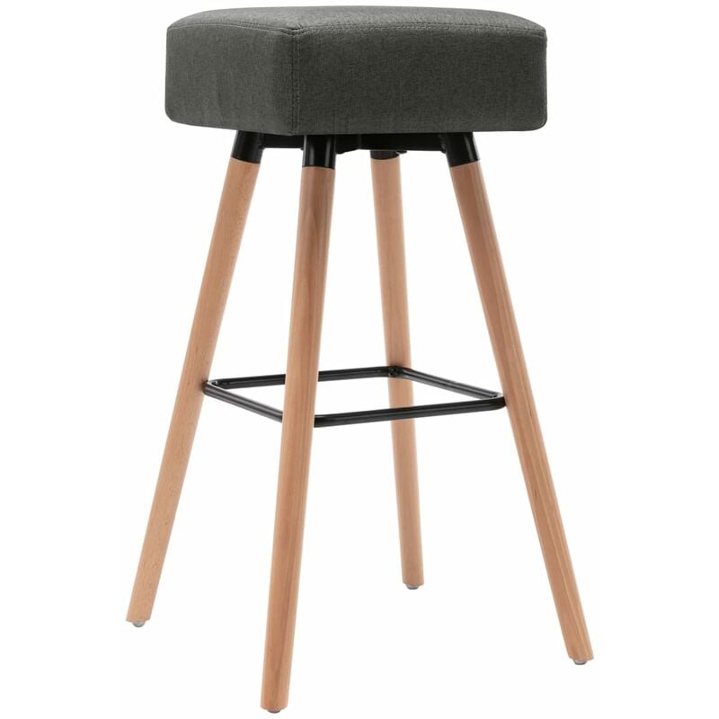 

Taburete de cocina tela gris oscuro