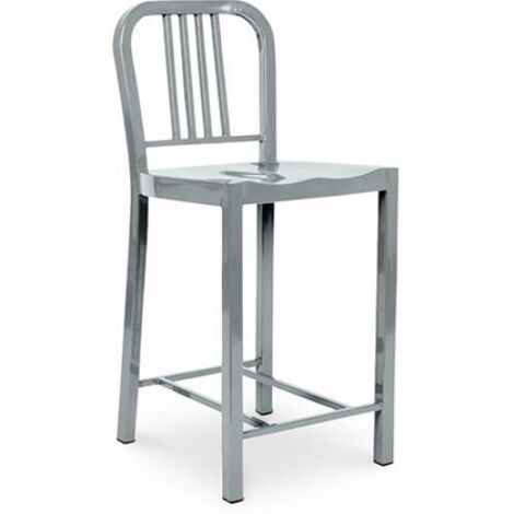 Taburete de Diseño con Respaldo - 60cm - Jadon