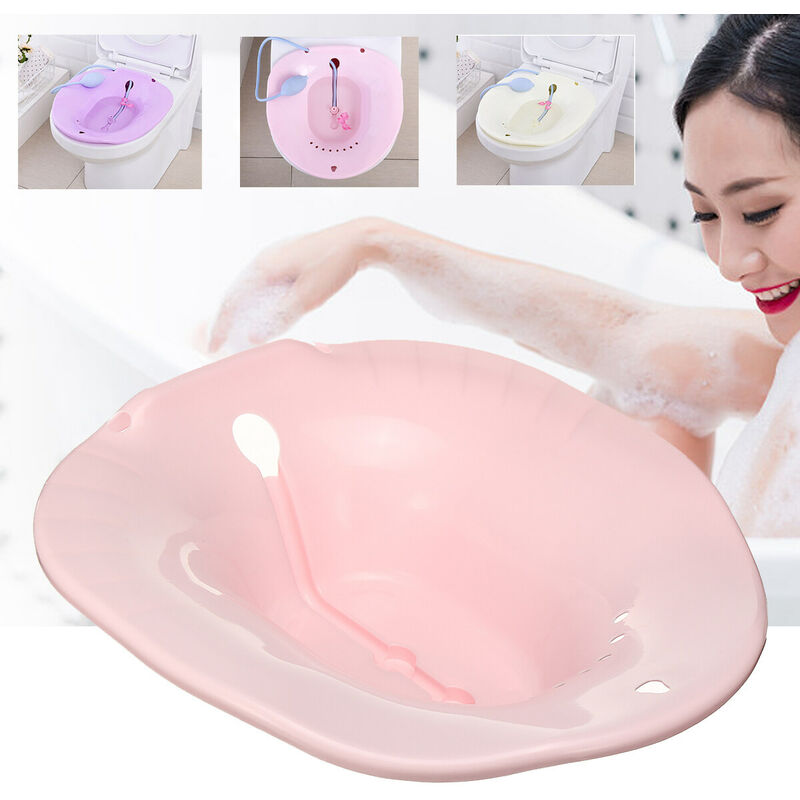 

4 colores Yoni Asiento de vapor Herbal Sitz Bath Bowl Taburete de inodoro para bidé femenino (rosa, estilo rosa A)