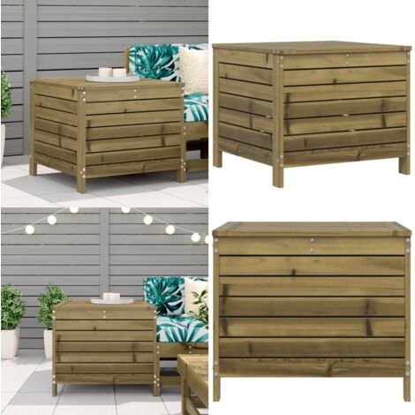 Taburete de jardín madera de pino impregnada 62x63,5x53,5 cm - Muebles de exterior - Sillas de jardín