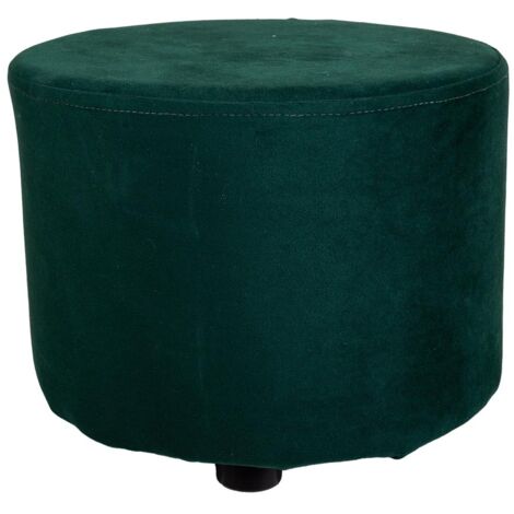 Taburete de madera forrado verde 30x24