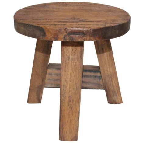 Taburete de madera maciza de caoba