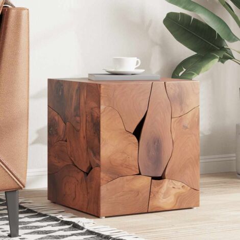 Taburete de madera maciza de teca vidaXL