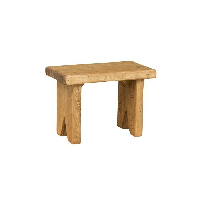 

Biscottini - Taburete de madera maciza de tilo, acabado al natural (cm: 28 x 15 x 20) Made in Italy