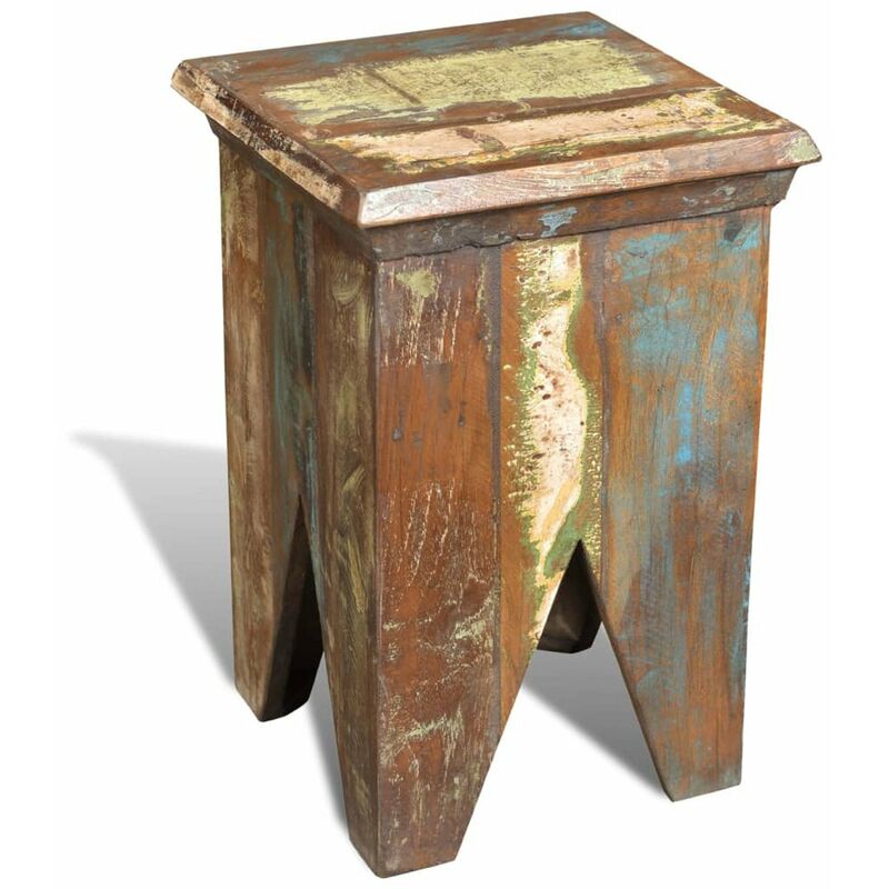 

Taburete de madera maciza reciclada