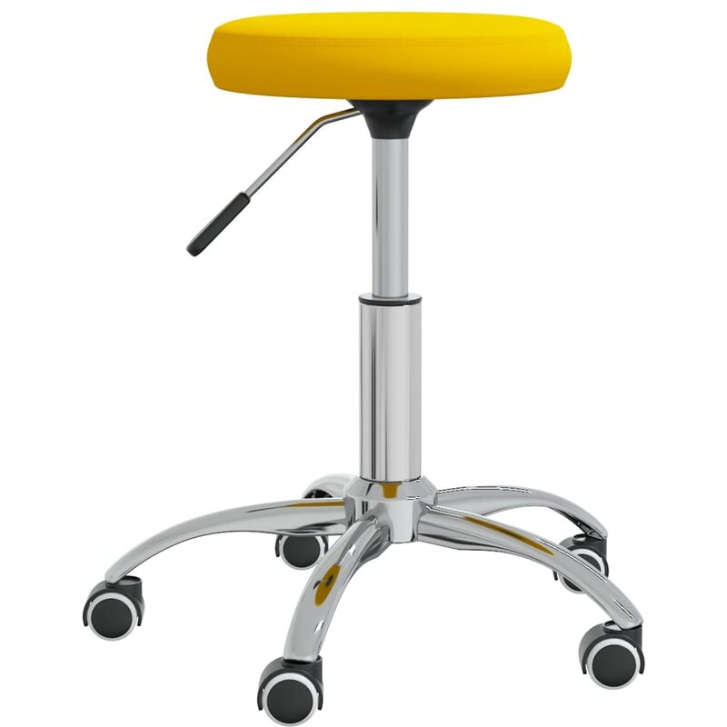 

Taburete de masajes terciopelo amarillo mostaza