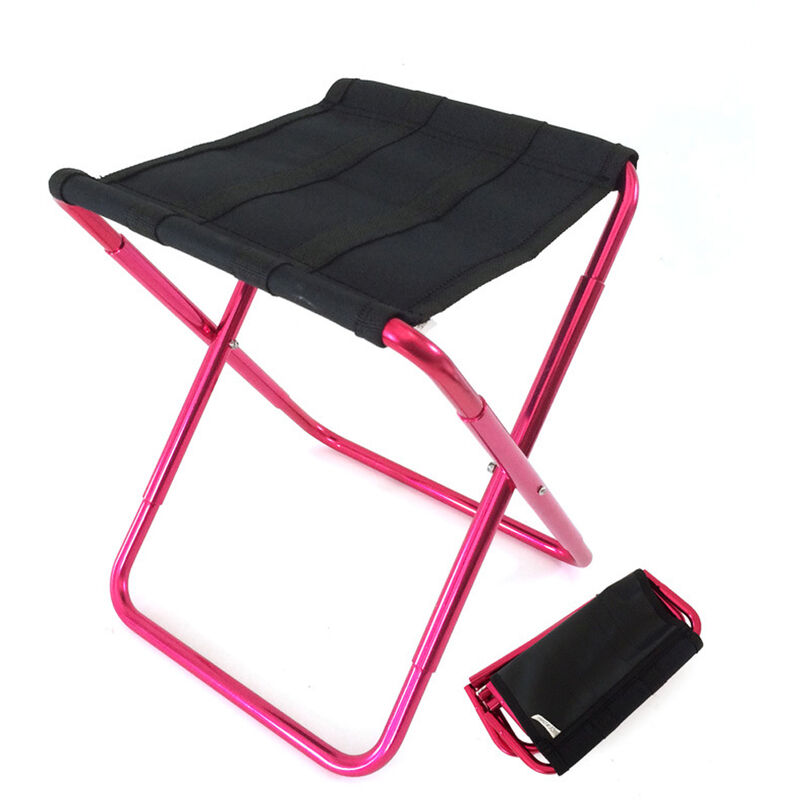 

Taburete de pesca de la silla de la aleacion de aluminio de la silla plegable al aire libre portatil pequena de Campstool,rojo