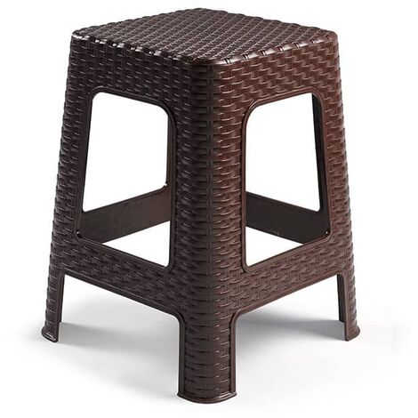 Taburete de Rattan Grande  Wengue