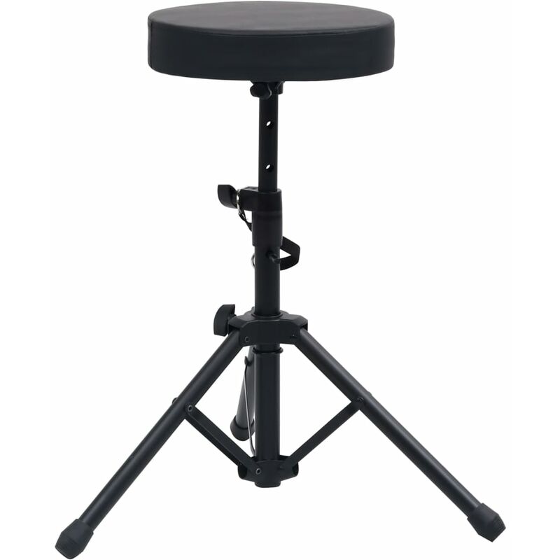 

Taburete de tambor ajustable redondo negro - Negro