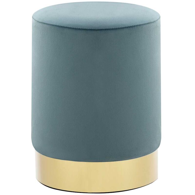 

vidaXL Taburete de Terciopelo Azul Claro y Dorado - Azul