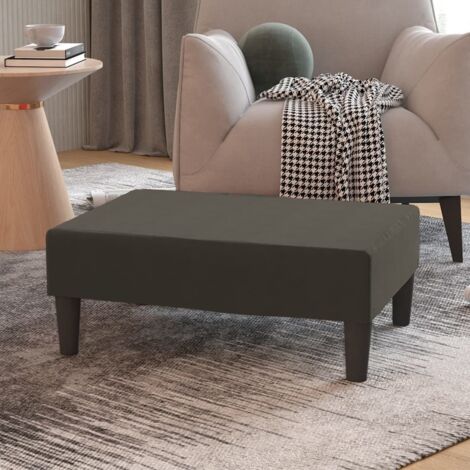 Taburete de terciopelo gris oscuro 78x56x32 cm vidaXL