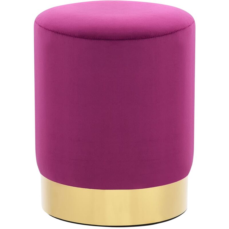 

Taburete de terciopelo morado y dorado - Púrpura
