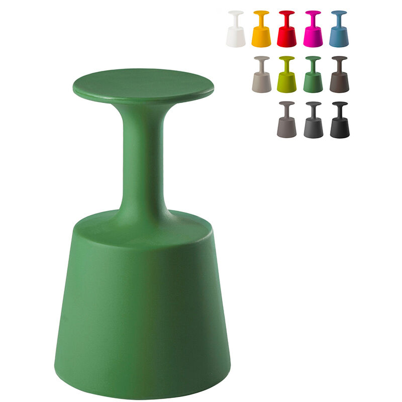 

Taburete de vidrio para uso en interiores y jardines Drink | Verde oscuro - Slide