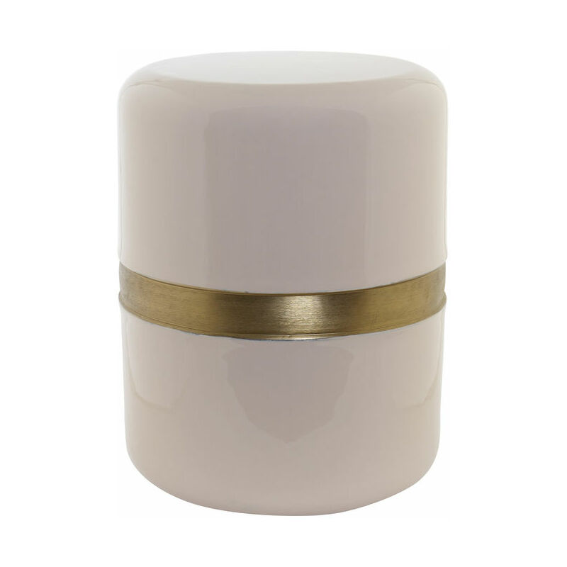 

Taburete DKD Home Decor Aluminio Dorado Rosa claro (35.5 x 34.5 x 45.5 cm)