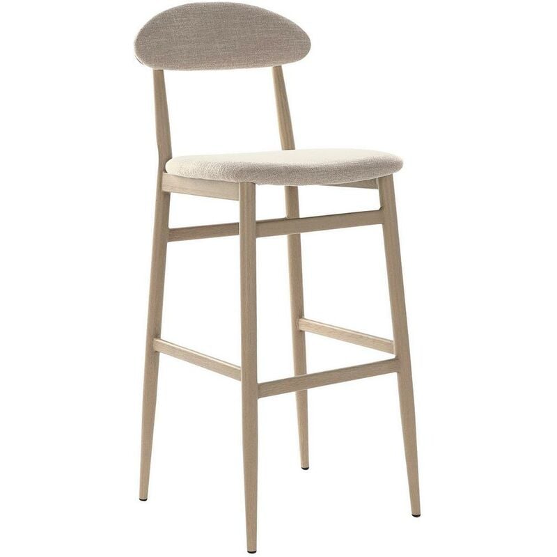 

Taburete DKD Home Decor Beige Poliéster Metal (43 x 50 x 105 cm)