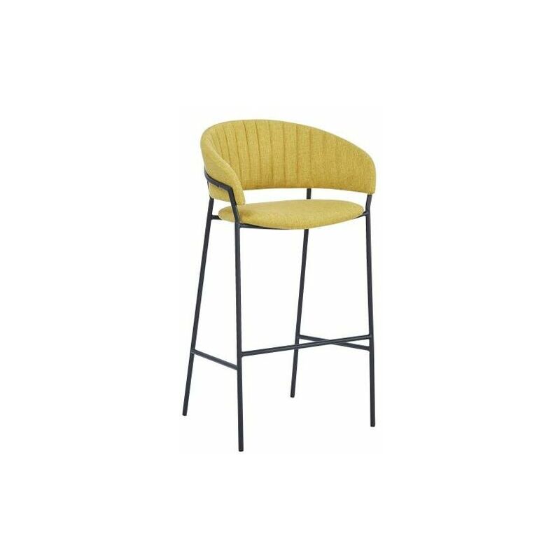 

Taburete DKD Home Decor Mostaza Poliéster Metal (50 x 47 x 110 cm)