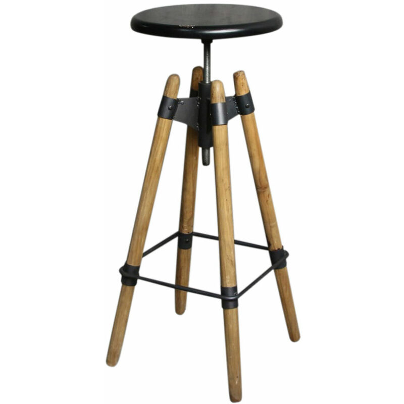 

Taburete DKD Home Decor Regulable Madera Metal (34 x 34 x 76 cm)