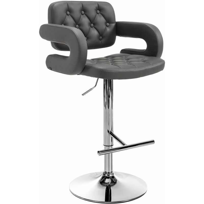 

CLP - Taburete Dublin Gris Metal cromado