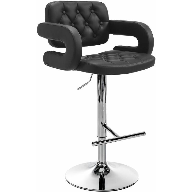 

CLP - Taburete Dublin Negro Metal cromado