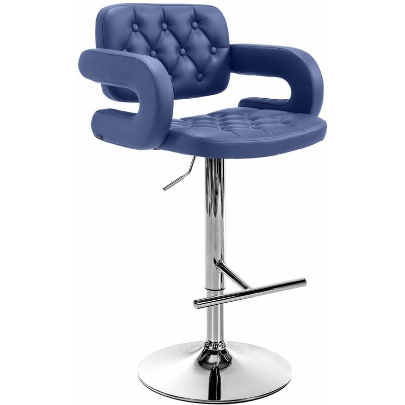 

Taburete Dublin Azul Metal cromado
