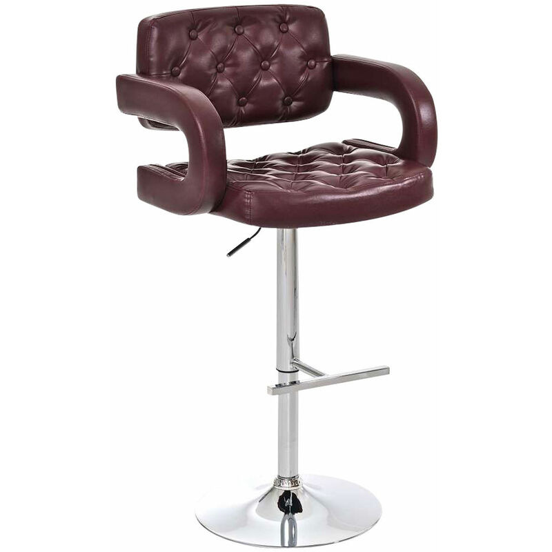 

Taburete Dublin Burdeos Metal cromado