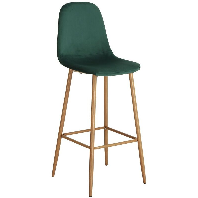 

Taburete EPOQUE, metal, terciopelo verde