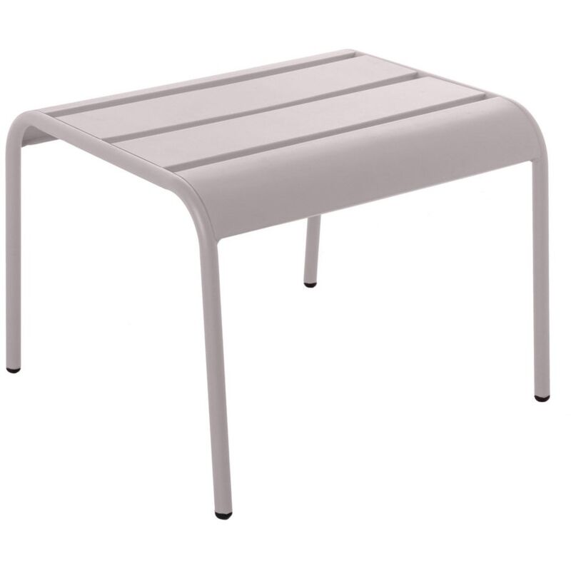 

Lolahome - Taburete de jardín apilable de acero gris de 37x47x50 cm