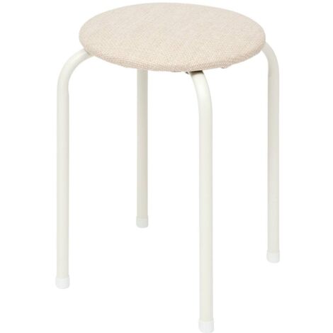 Taburete flexy plus beige en tejido jaspeado - 5five