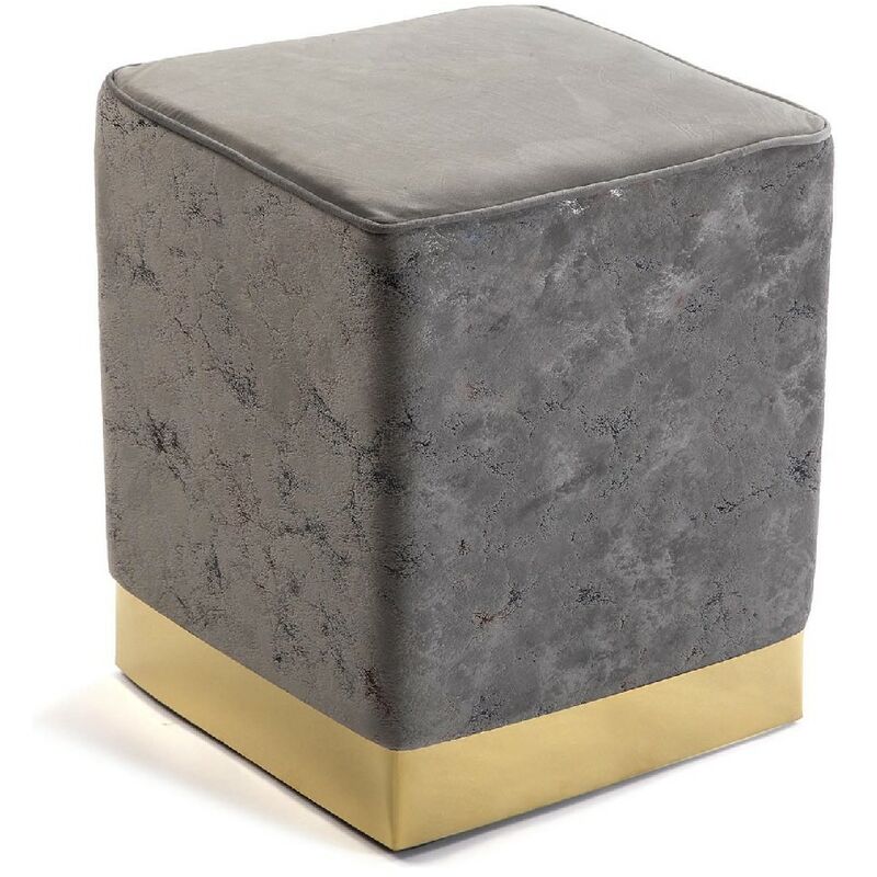 

Taburete Gris madera y metal Poliéster (31 x 37 x 31 cm)