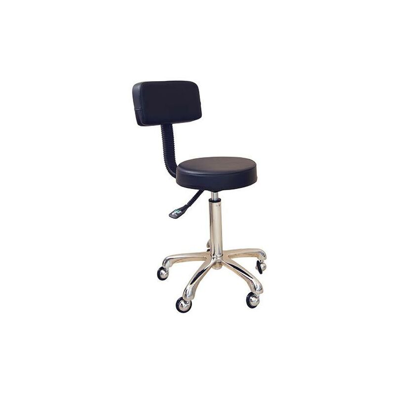 

Taburete GroomX Deluxe con Respaldo para peluquerías caninas y otros usos.