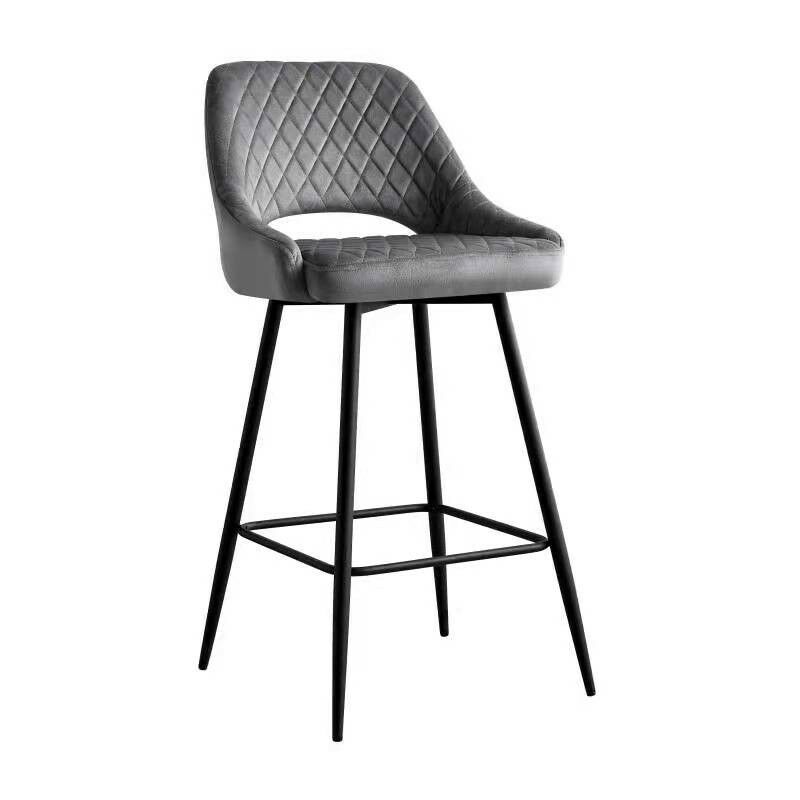 

Taburete HONORIO, metal, tapizado velvet 21 gris oscuro