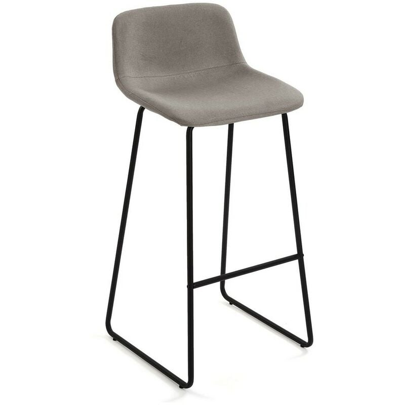 

Taburete Karola Gris Piel Sintética Metal Textil (47,5 x 99 x 43 cm)