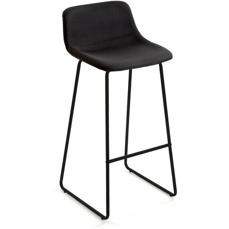 

Taburete Karola Negro Piel Sintética Metal Textil (47,5 x 99 x 43 cm)