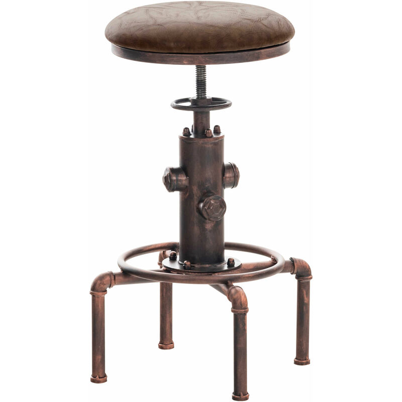

CLP - Taburete Lumos En Estilo Industrial Marrón Bronce