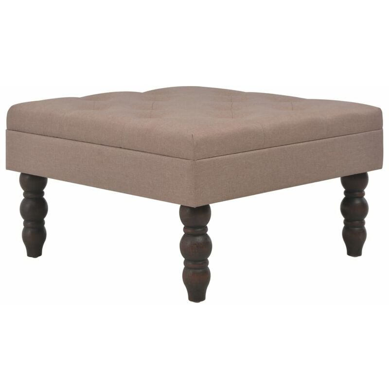 

Taburete marrón 60x60x36 cm poliéster - Marrón