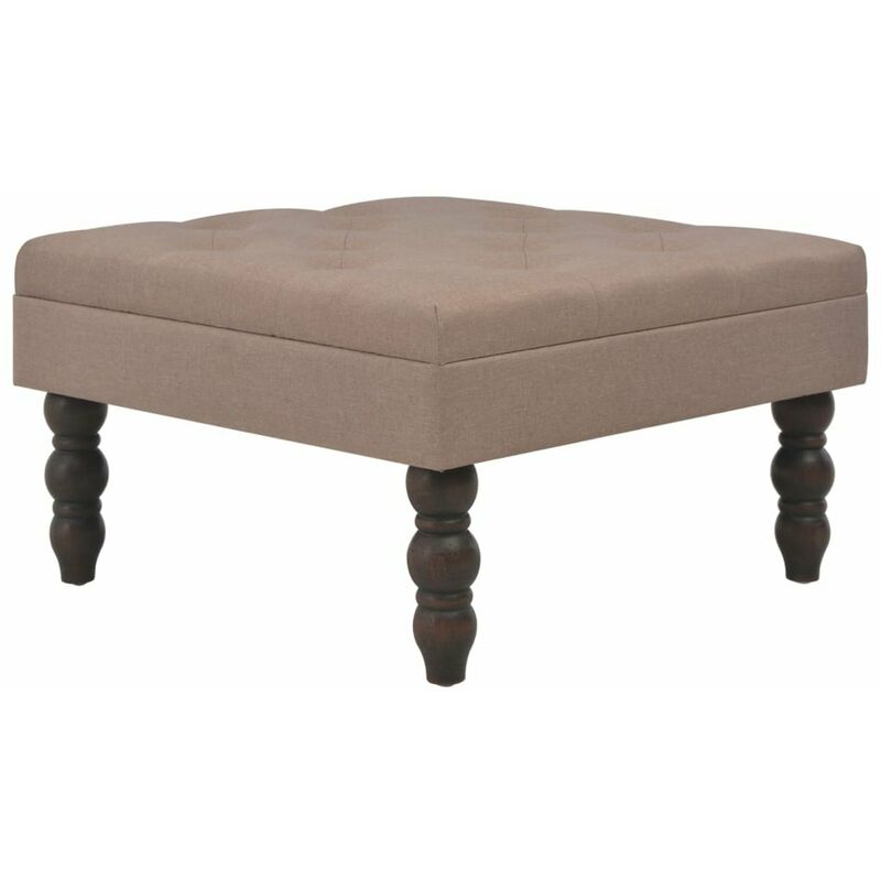 

Taburete marron 60x60x36 cm poliester