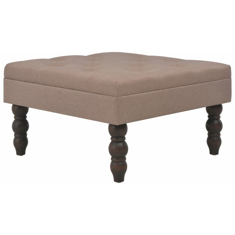 

Taburete marrón 60x60x36 cm poliéster
