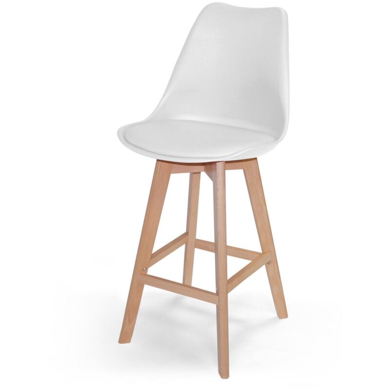 

Taburete Medio New Tower Wood Blanco Ancho: 49 Cm X Largo: 54 Cm X Alto: 102 Cm