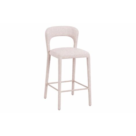 Taburete Metal Poliester 45X48,5X92,5 Beige