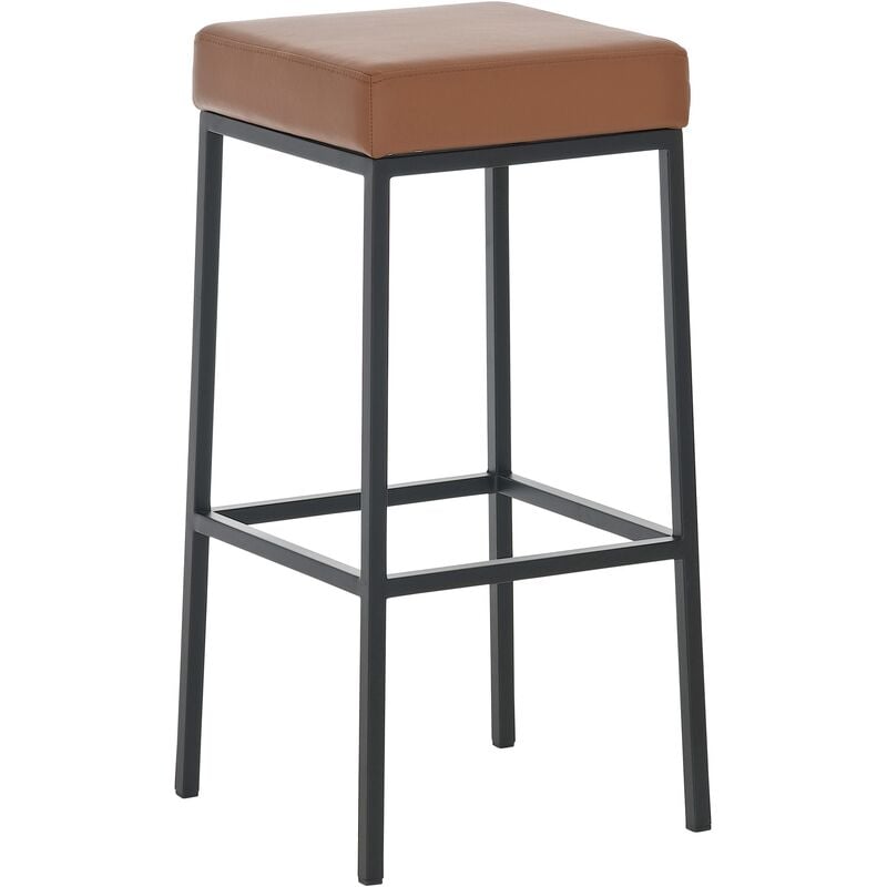 

Taburete Montreal 80 Con Base Negra Coñac