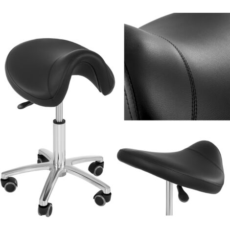 Taburete móvil con ruedas Physa SORANO, color negro